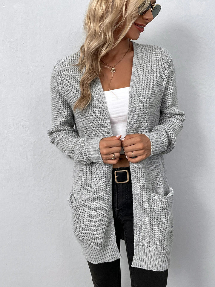 Nancy | Casual Brei-Cardigan met Zakken