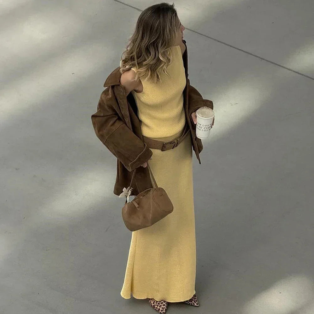 Daniele | Chic Elegante Lange Rok Twee-delige Set