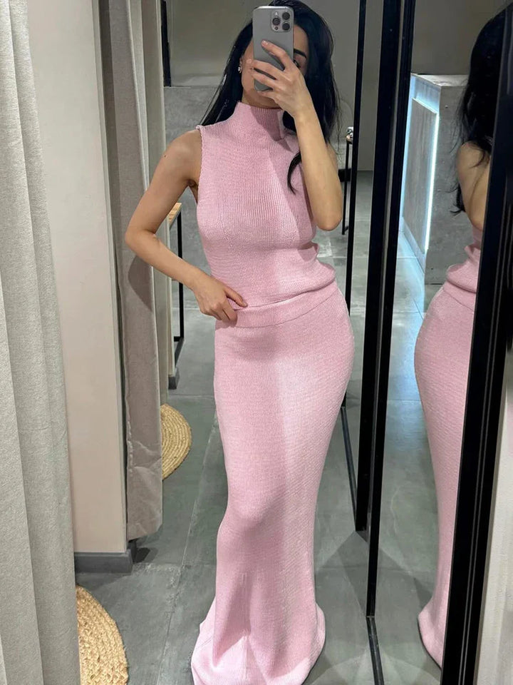 Daniele | Chic Elegante Lange Rok Twee-delige Set