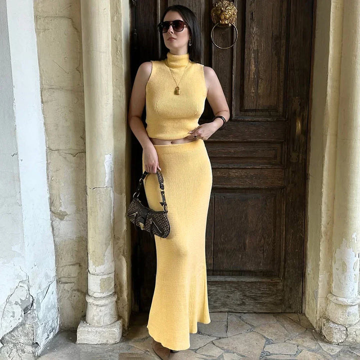 Daniele | Chic Elegante Lange Rok Twee-delige Set