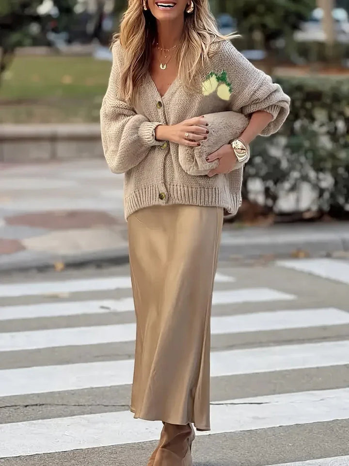 Claire | Casual vest met lange mouwen en knopen