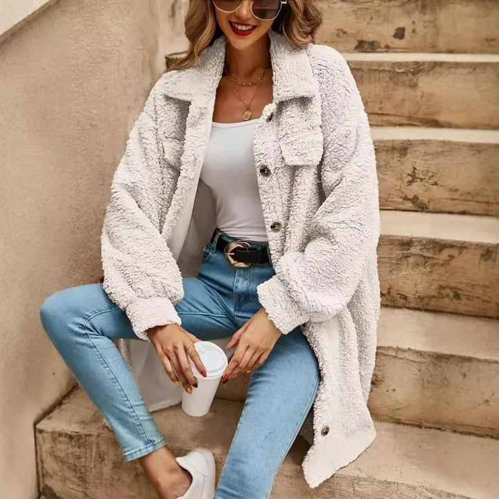 Lila | Stijlvolle lange warme jas