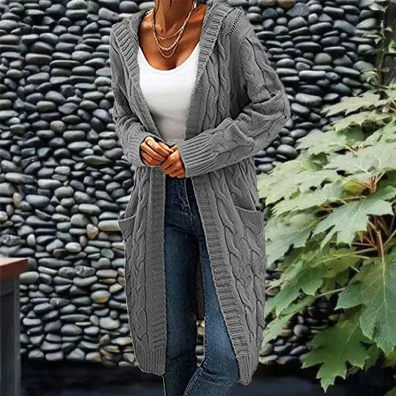 Ruby | Lange gebreide cardigan van hoge kwaliteit