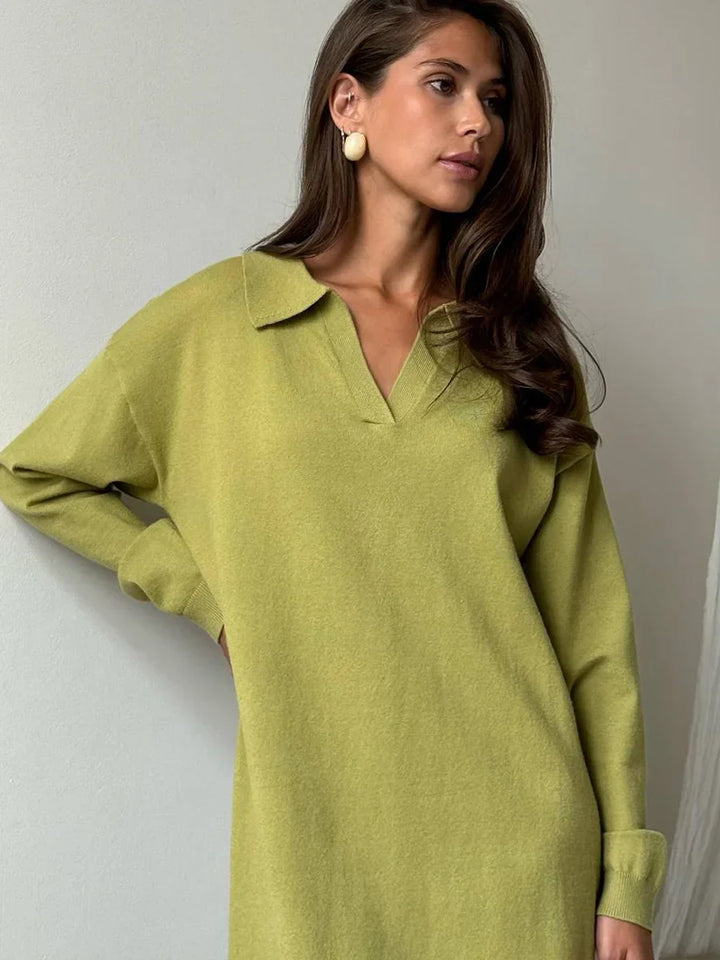 Marcella | Elegante Lange Mouwen Winterjurk