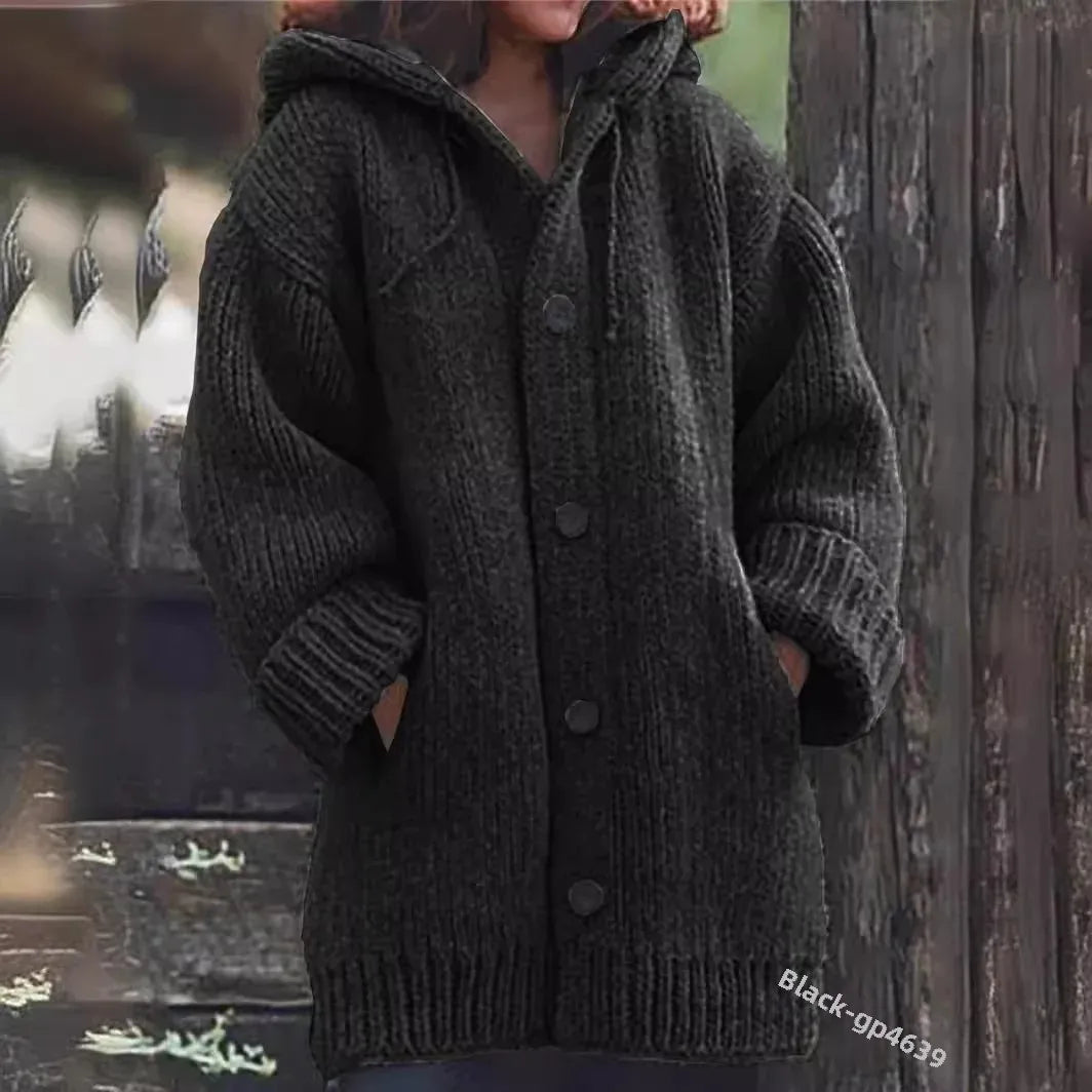 Alice | Zachte gebreide trui met capuchon