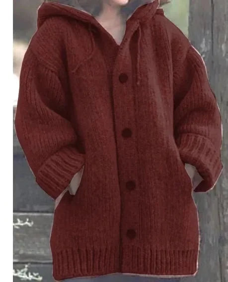 Alice | Zachte gebreide trui met capuchon