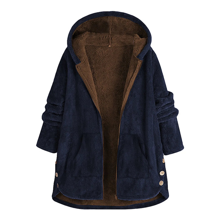 Ella | Comfortabele jas met lange mouwen en capuchon