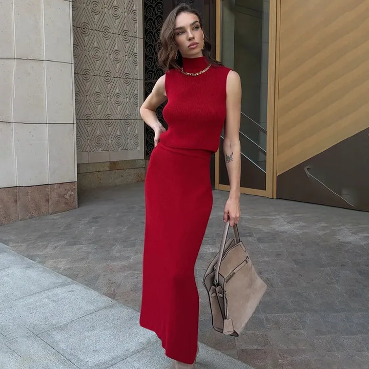 Daniele | Chic Elegante Lange Rok Twee-delige Set