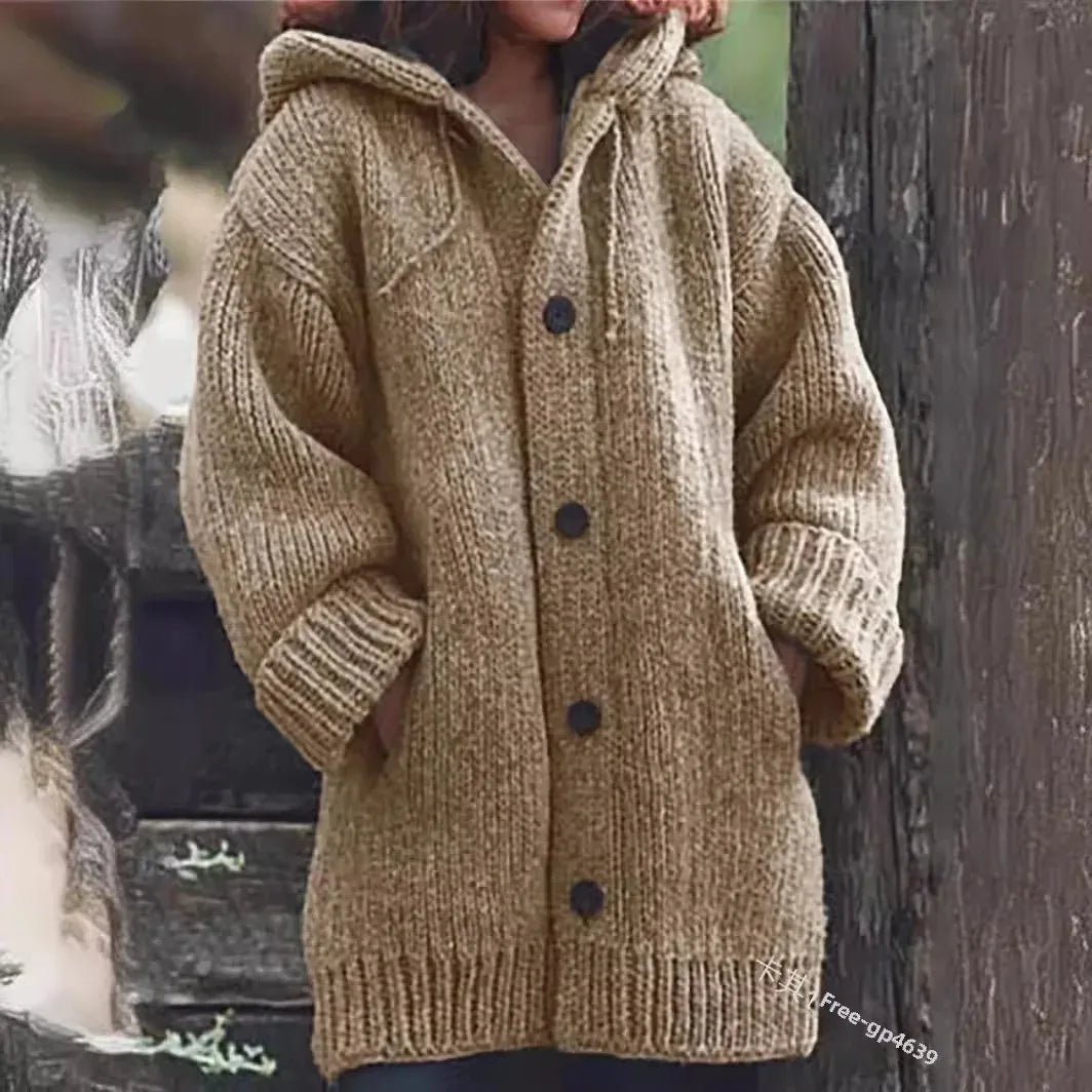 Alice | Zachte gebreide trui met capuchon