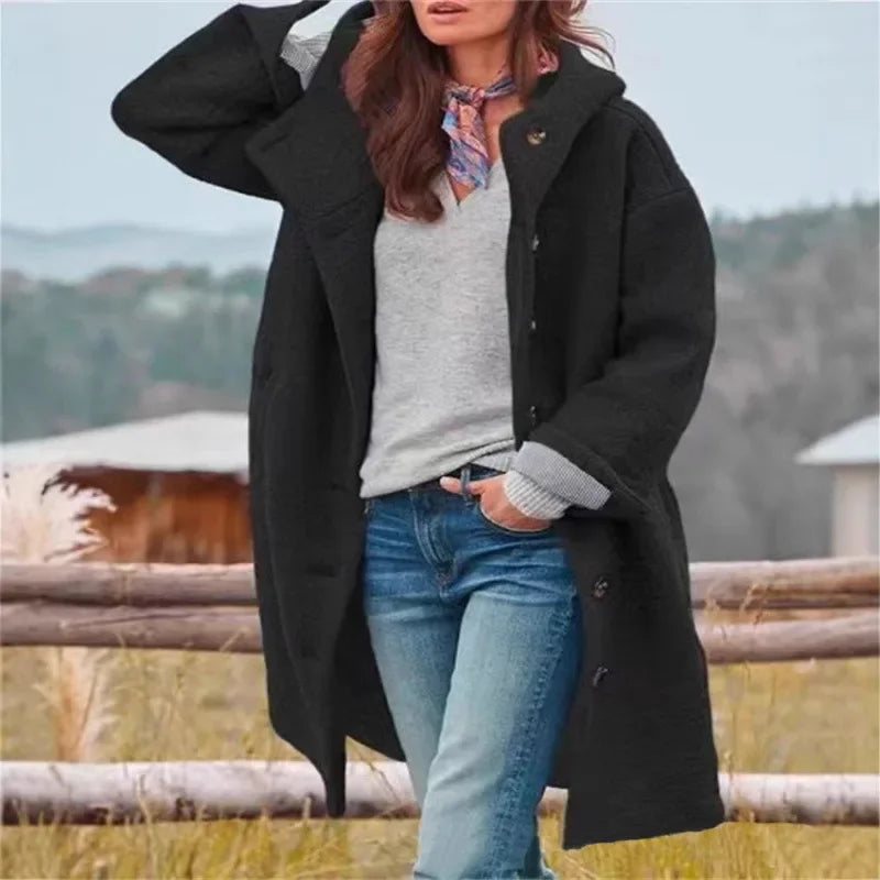 Madeline | Oversized jas met capuchon voor dames