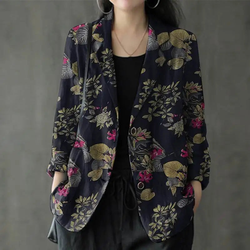 Sophia | Stijlvolle katoenen blazer