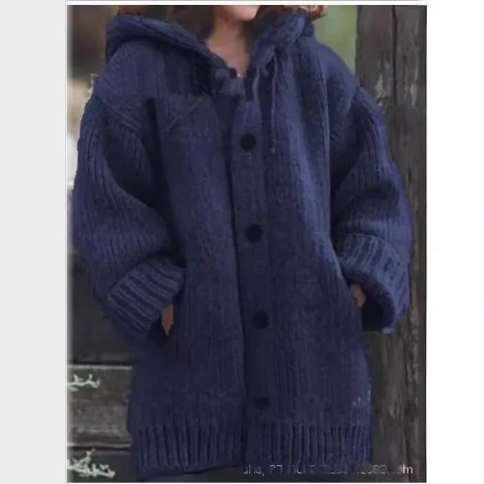 Alice | Zachte gebreide trui met capuchon