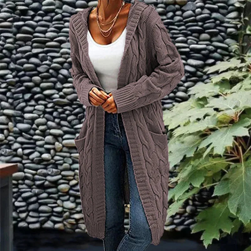 Ruby | Lange gebreide cardigan van hoge kwaliteit