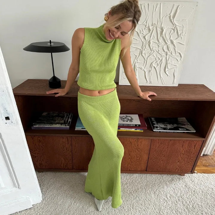 Daniele | Chic Elegante Lange Rok Twee-delige Set