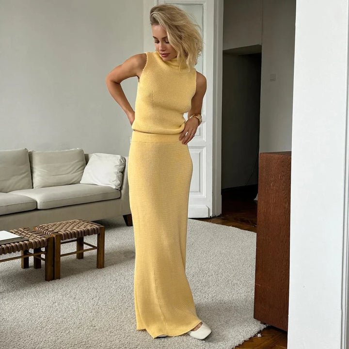 Daniele | Chic Elegante Lange Rok Twee-delige Set