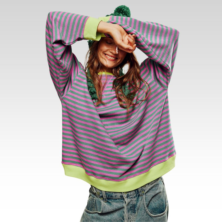 Mana | Gestreepte Oversized-Trui